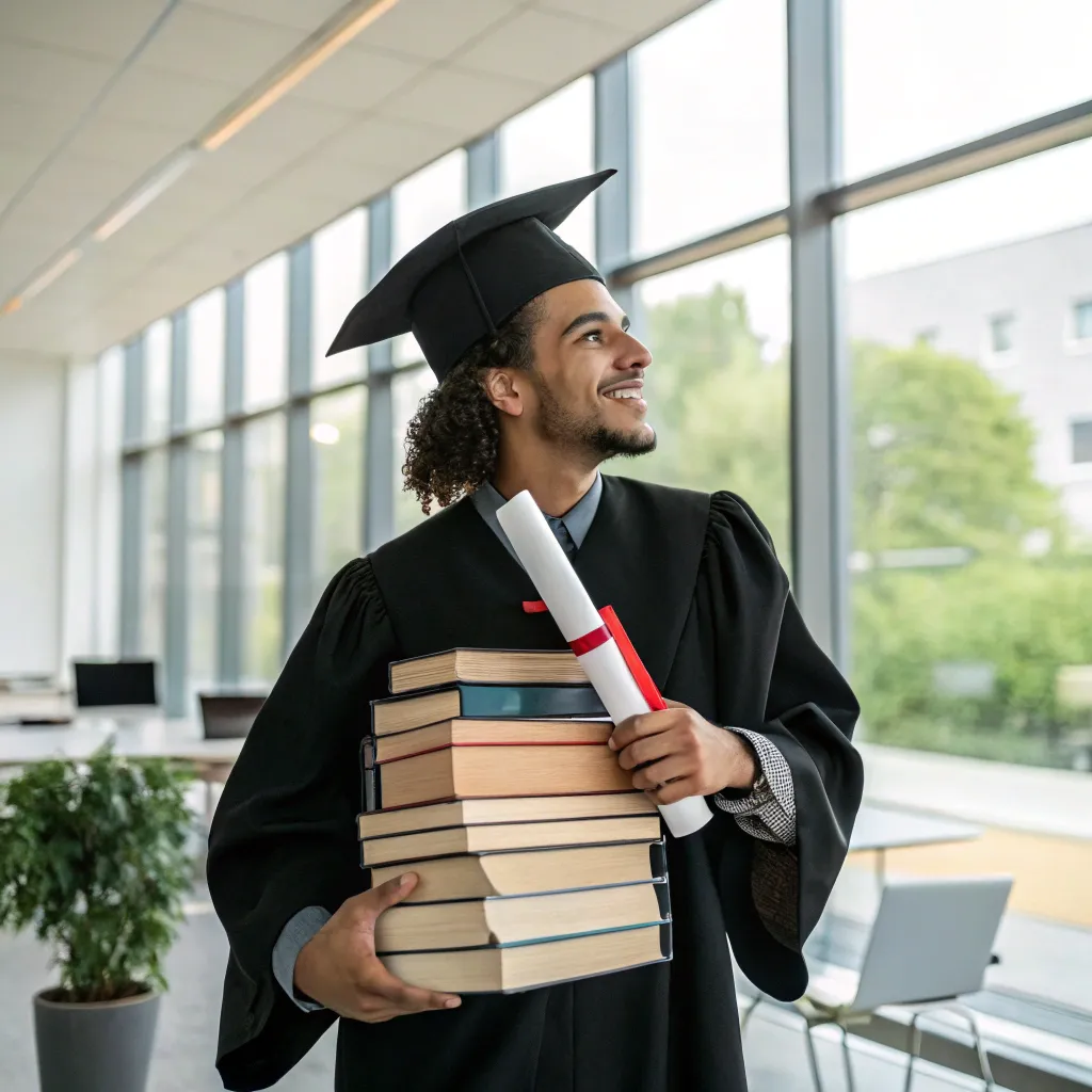 Successful student Alex Brown