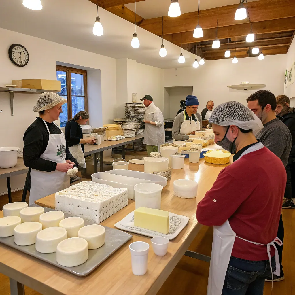 Cheese making class at ZARENTHYLIX